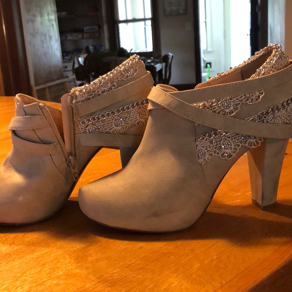 Cream color heels